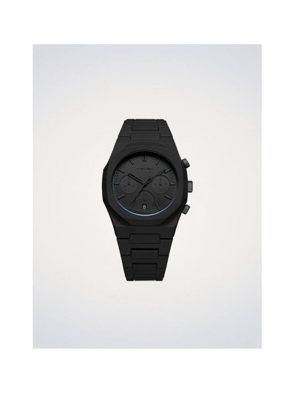 NWT D1 Milano Core Chronograph Quartz Black Dial Men's Watch